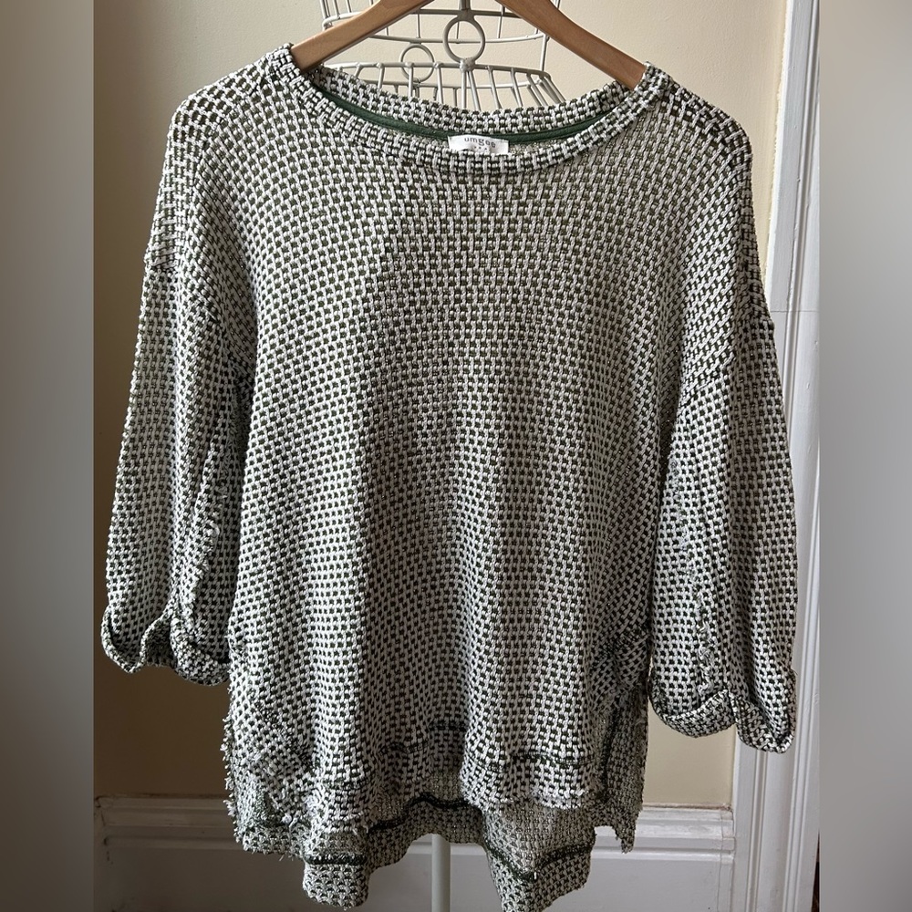 Umgee 3/4 sleeve lightweight women’s sweater.